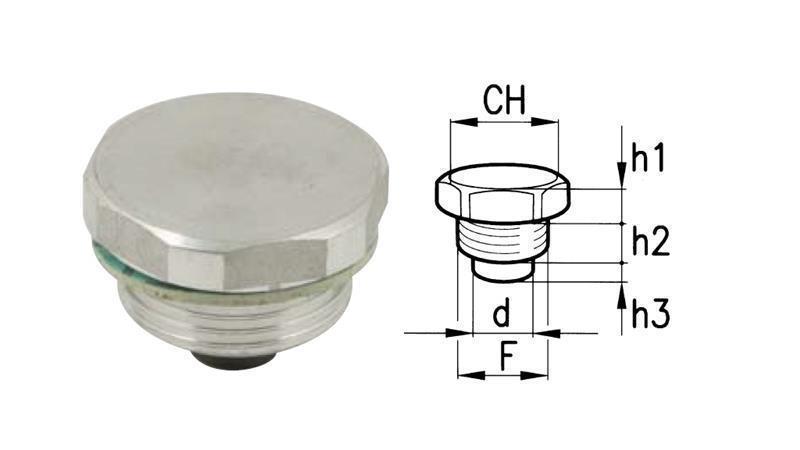 HYDRAULICKÝ MAGNET - ZÁSTRČKA 1/2