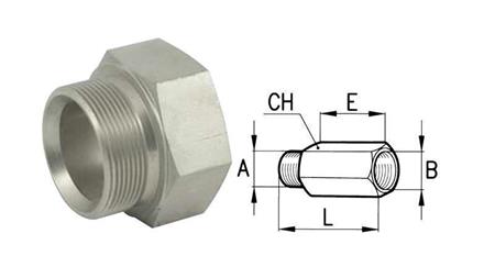 HÜDRAULILINE ADAPTER PIKENDATUD MEES-NAINE 3/4