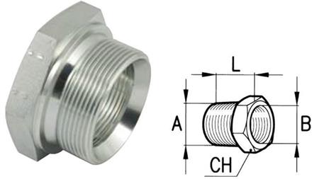 HYDRAULICKÝ ADAPTÉR MUŽ-FEME 1/2-3/8