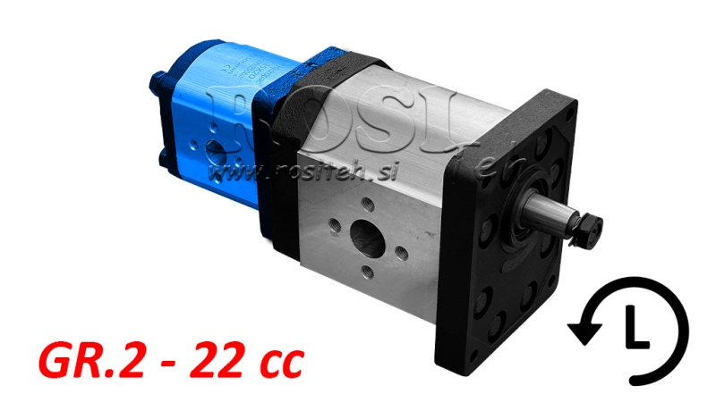 HÜDRAULILINE PUMP 20A22X201 TEINE GR.2 22 CC VASAK