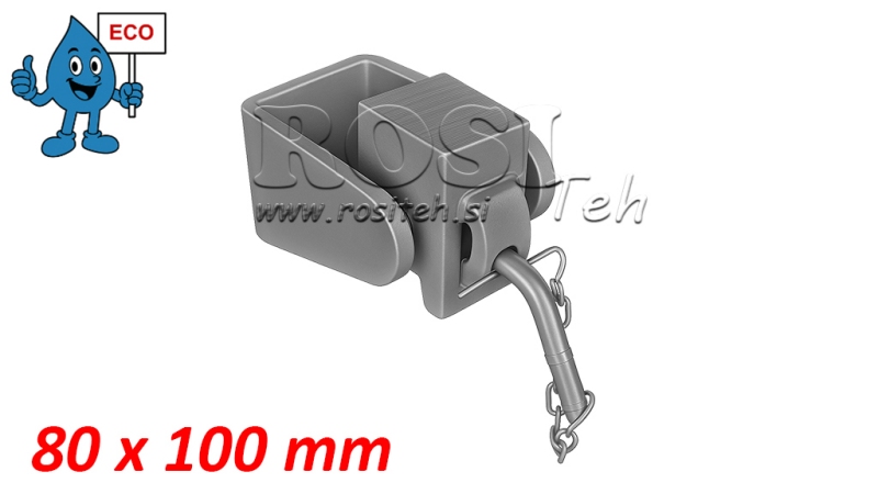 HALTER FÜR KIPPER CAISSON GABELFÖRMIG 80X100MM ECO