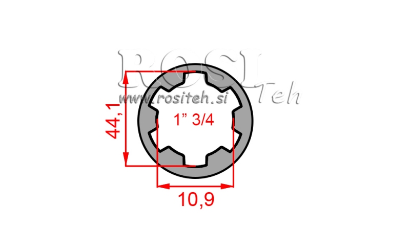 КАРДАНЕН АДАПТЕР ВТУЛКА 1-3/4 (80 mm)