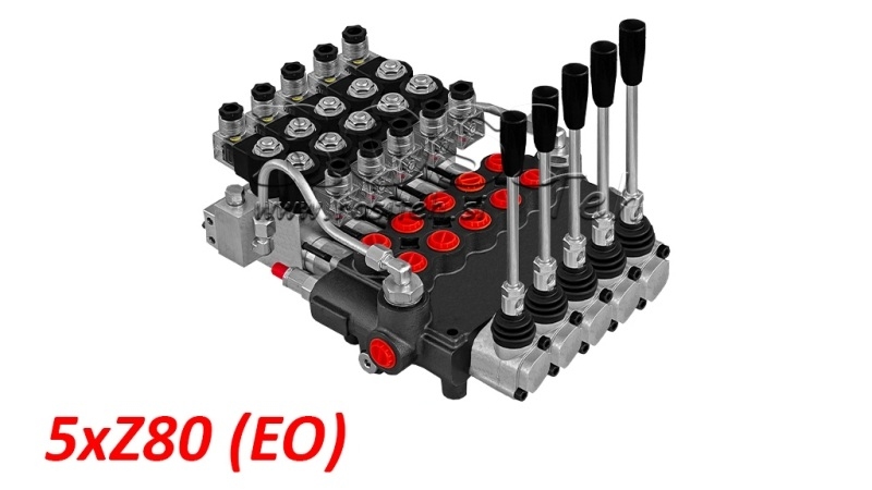 VALVOLA MONOBLOCCO IDRAULICA ELETTRO-MANUALE 5xZ80