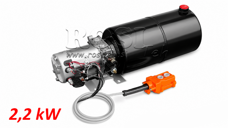 MINI HIDRAVLIČNI AGREGAT 24V DC - 2,2kW = 2,1cc - 12 lit