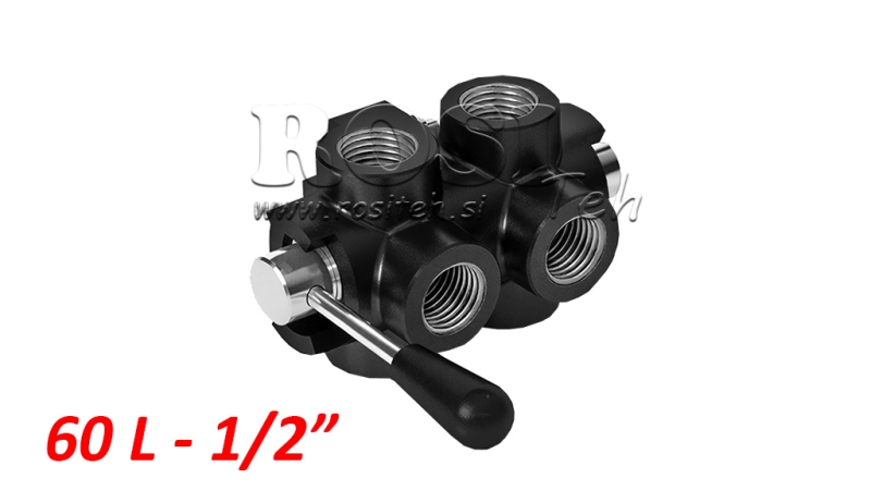 MANUAL VÁLVULA DE 6 PUERTOS DF 1/2 - 60LIT