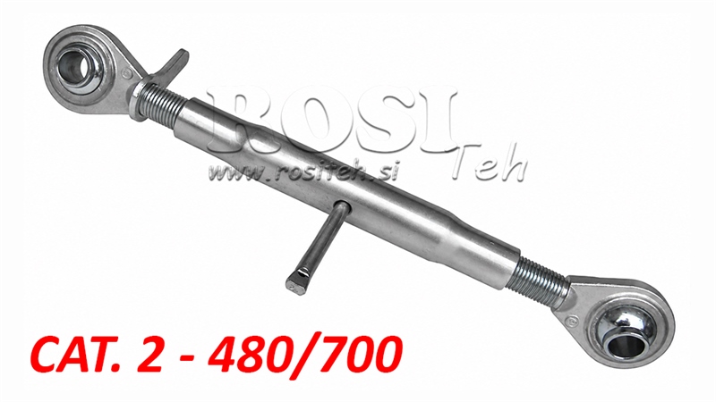 BRACCIO TERZO PUNTO MECCANICO PER TRATTORE CAT.2 M30X3 -480/700