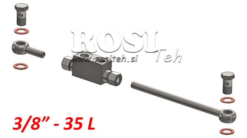 BLOCK VALVE VBPDE 3/8 - 35LIT SU ŽARNOMIS