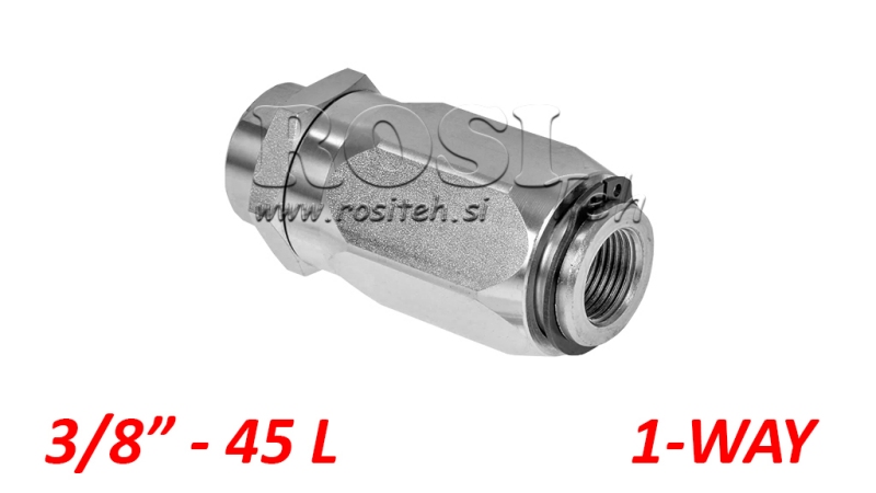 VOOLIKU VOOLU REGULAATOR VRF - DAMPING NON-RETURN KLAPP 3/8 ÜHE-SUUNALINE - 45lit