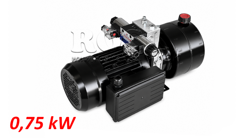 MINI AGGREGATO CILINDRICO 230V AC (0,75 kW) - 3,7 cc - 5,2 lit/min - cisterna 4 lit