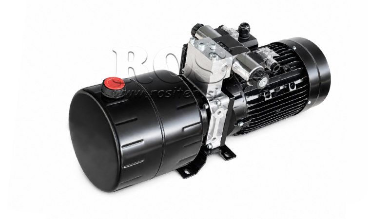 MINI HIDRAULIKUS AGGREGÁTOR 230 V AC (1,5 kW) - 5,8 cc - 8,2 lit/perc - tartály 6 lit