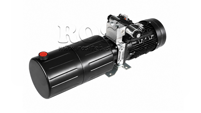 MINI HÜDRAULILINE JÕUÜKSUS 380V AC (2.2 kW) - 8.0 cc - 11.2 lit/min - paak 12 lit