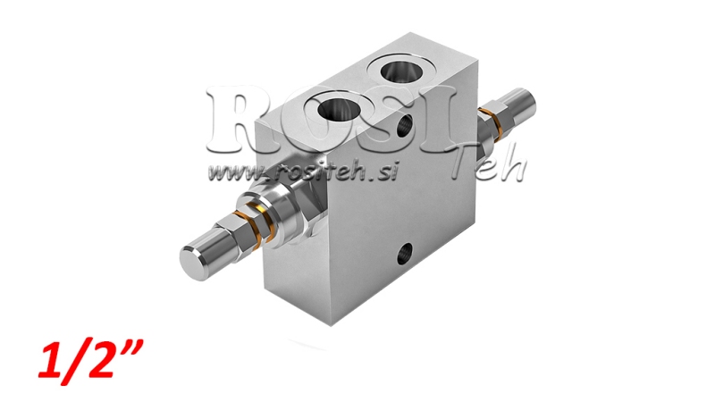 HYDRAULICKÝ REGULÁTOR TLAKU DVOJITÉ VAU 1/2 10-180 BAR