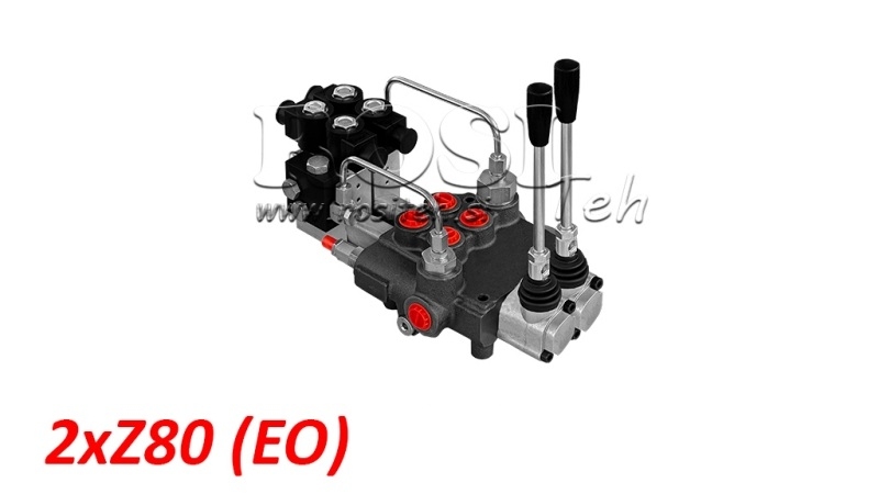 ELEKTRO-RUČNÍ HYDRAULICKÝ MONOBLOKOVÝ VENTIL 2xZ80
