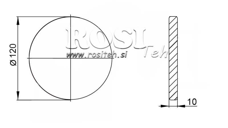 HRIADEĽ DRÁŽKOVANÁ S PRÍRUBOU 1 3/4 L120