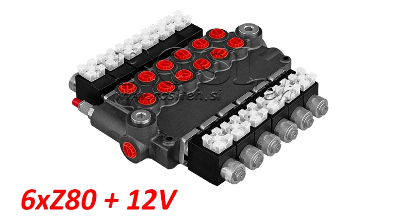 HIDRAULINIS VOŽTUVAS 6XZ80+12V DC