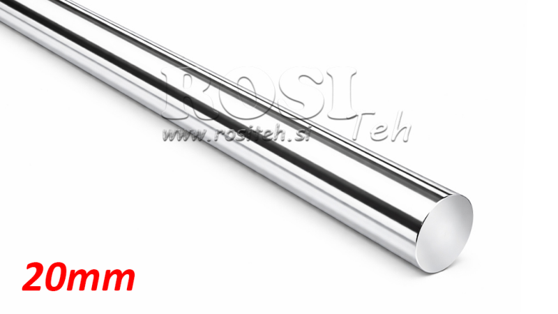 VERCHROOMDE STANG VOOR HYDRAULISCHE CILINDER C45 - 20mm (1000mm)
