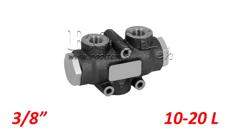 HYDRAULISCHER MENGETEILER V01003 10 - 20 lit - 3/8 - 250 bar (max.300 bar) V-EQ20