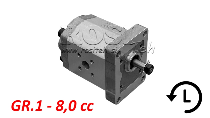 HÜDRAULILINE PUMP GR.1 8.0 CC VASAK - FLANGE
