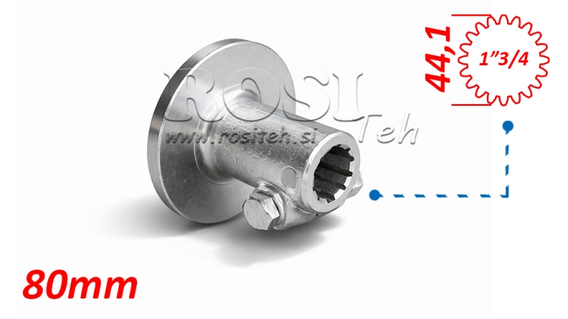 P.T.O. ADAPTER 1''3/4-FLANGE 150 mm ΜΕ PIN