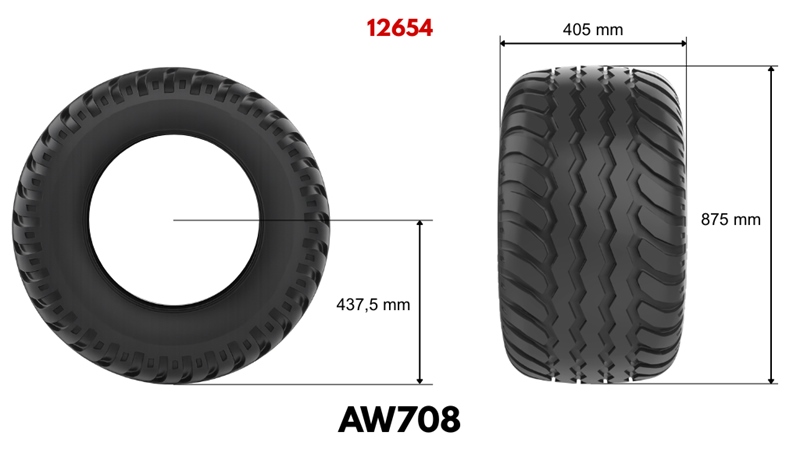400/60-15,5 GUMI BKT AW708 14pl
