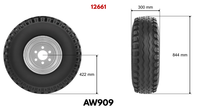 11,5/80-15,3 ΠΝΕΥΜΑΤΙΚΑ AW909 14PL S PLATIŠČΕΜ 9,00X15,3