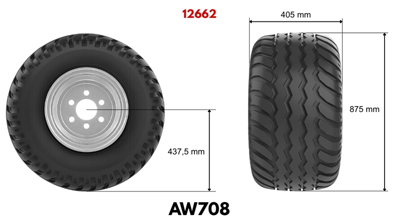 400/60-15,5 ΠΝΕΥΜΑΤΙΚΑ AW708 16PL S ΠΛΑΤΙΣΤΣΕΜ 13,00X15,5