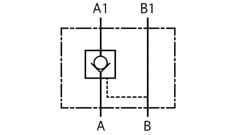 VISSZACSAPÓ SZELEP CETOP 3 (A)