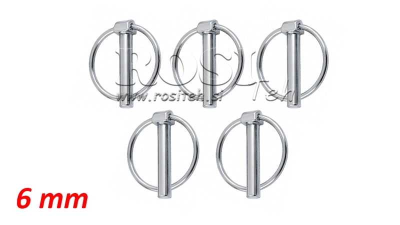 RÕNGASSPLINTIDE KOMPLEKT Φ 6.0 MM (5TK)