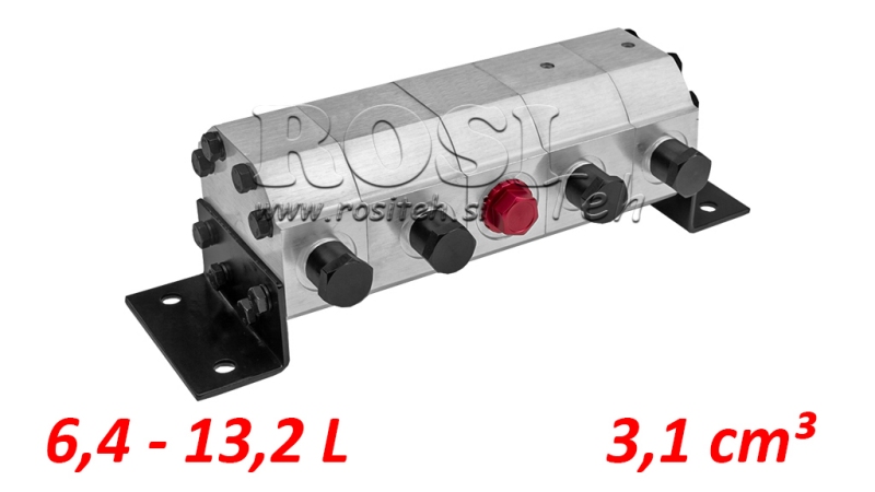 HYDRAULIC GEAR FLOW DIVIDER 4/1 (6.4-13.2LIT - MAX.240BAR) 3.1CC/SEG