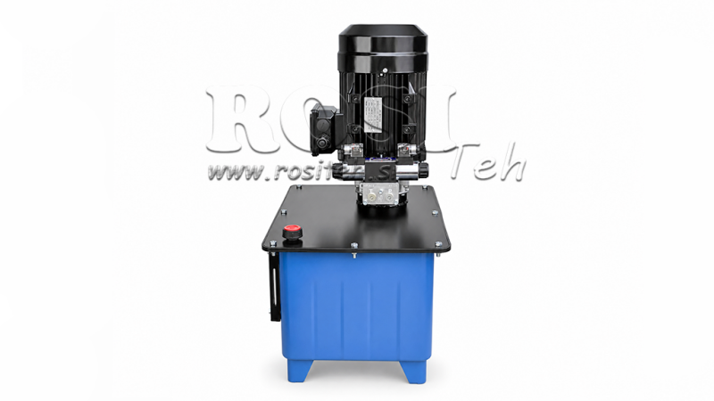 MINI HYDRAULIKAGGREGAT 380V AC (4 kW) - 8 cc - 12 lit/min - TANK 40 lit