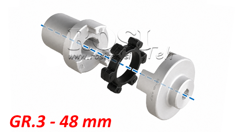 GUMMIKOBLING INNSATS ND44C (18-22KW) 48MM/GR3