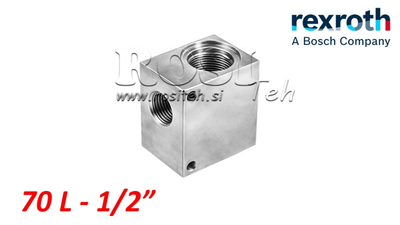 OHIŠTĚ PRO 2-CESTNÝ HYDRAULICKÝ VENTIL REXROTH 1/2 70-LIT