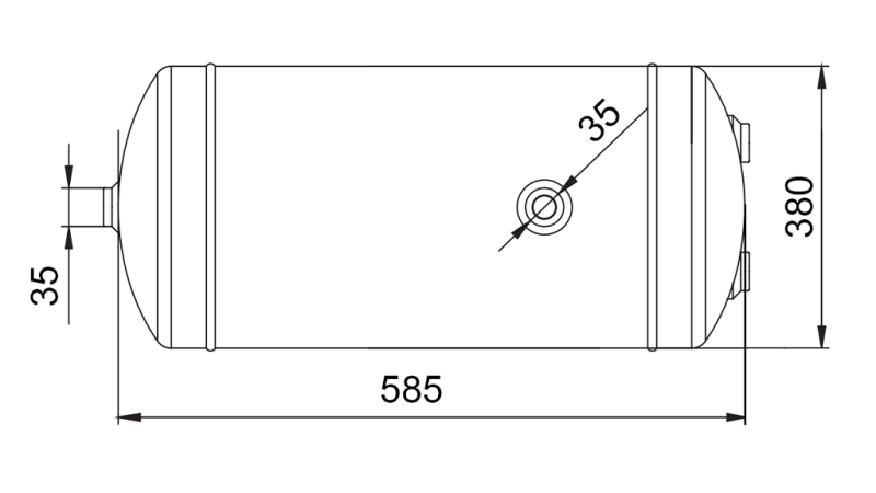REZERVOAR ZA ZRAČNE ZAVORE 60 LIT 585x380 ECO