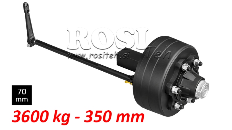 POOLTELG PIDURITEGA - 3600 kg (6 KRUVI) - 350 mm