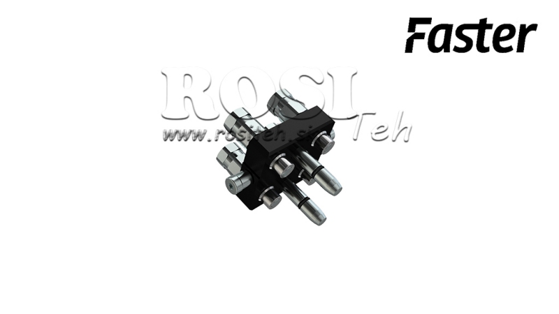 MULTI-FASTER LIITMIK 3-TEE BSP 1/4 LIIKUV OSA (ÜKS HOOB)