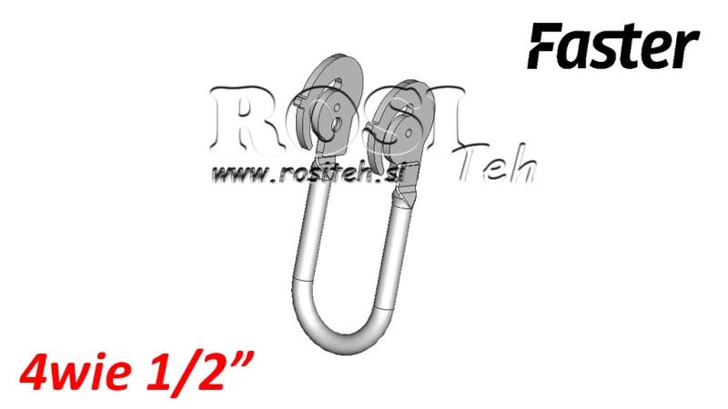 KÄEPIDE MULTI-FASTER 4TEELE 1/2 FIKSEERITUD OSA