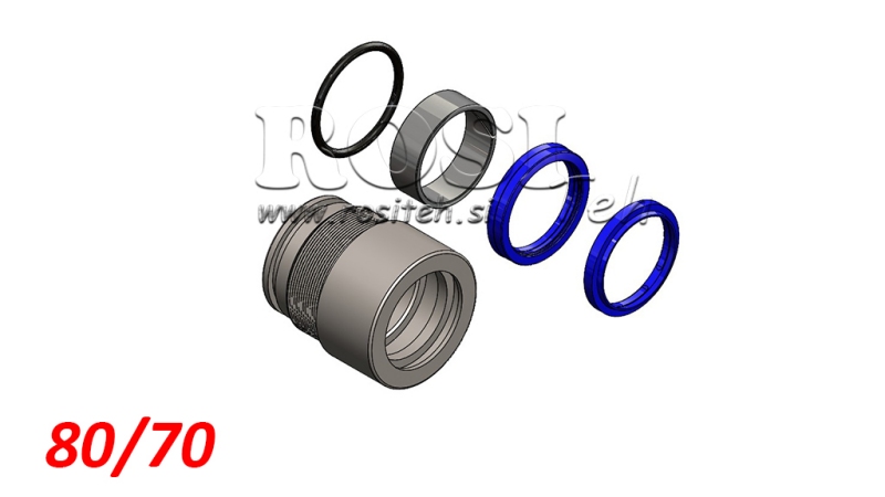 KIT GUARNIZIONI PER CILINDRO IDRAULICO MONO 80/70