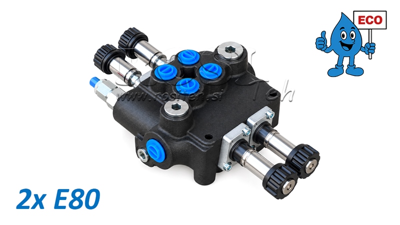 HÜDRAULILINE SOLENOIDVENTIIL (ILMA POOLIDETA) – 2-SEKTSIOONILINE SUUNAVENTIIL 2xE80 ECO