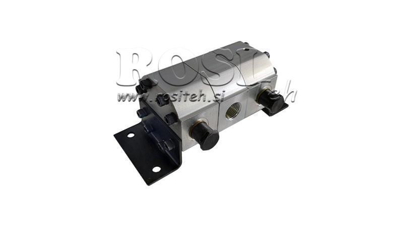 HYDRAULIC GEAR PUMP FLOW 2/1 (15-1- 30.3lit - max.240bar) 7.4cc/SEG