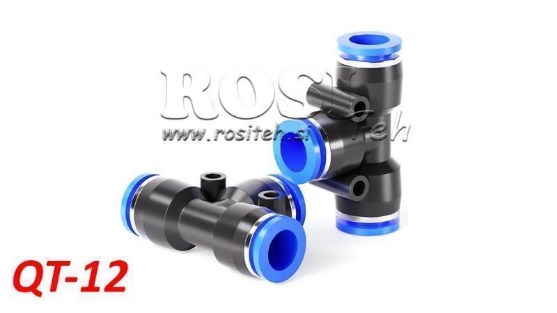 PNEUMATIC PLUG T CONNECTION TPA WITHOUT THREAD QT-12