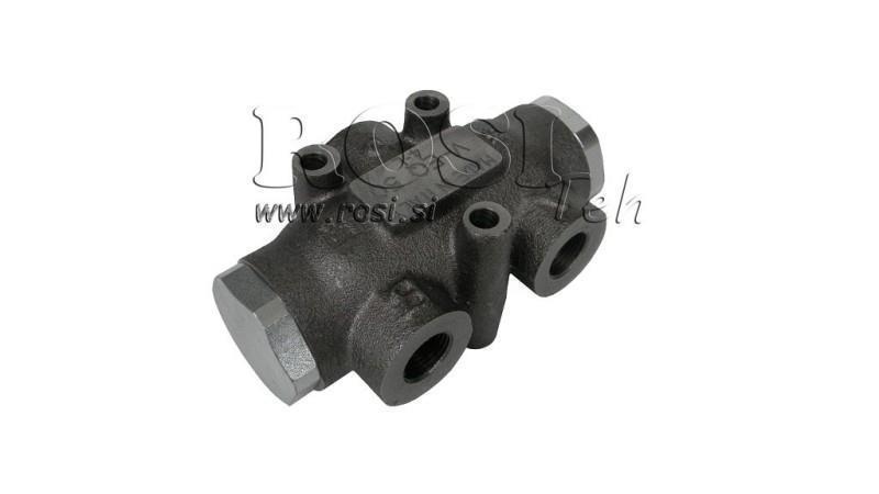 HYDRAULISK DISTRIBUTIONSVENTIL FLÖDE V01007 60 - 80 lit - 1/2 - 250 bar (max.300 bar) V-EQ50