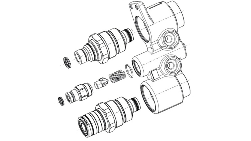 MULTIFASTER BLOCK MED SNABBKOPPLINGAR