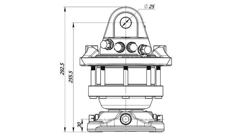ROTADOR HIDRÁULICO 4500/2250 KG CON BRIDA