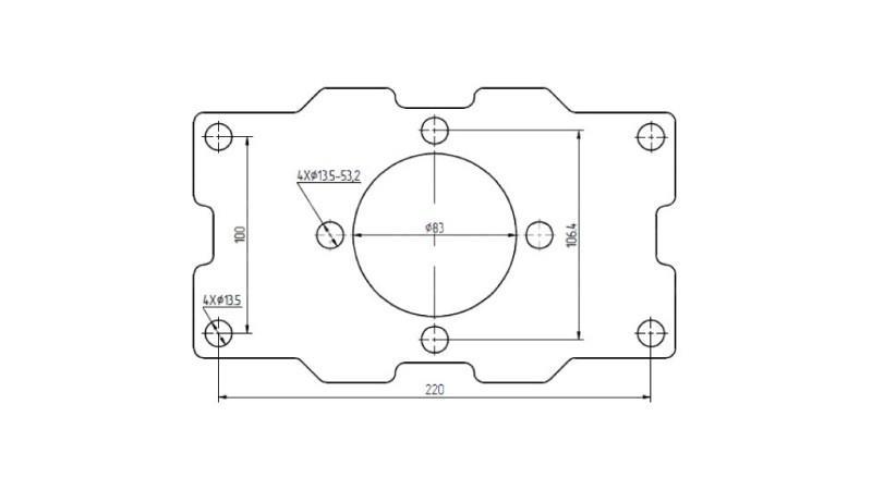 HÜDRAULIKAMOOTORI KINNITUS MP MR MS