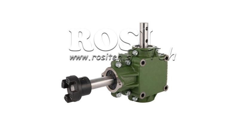SET OF GEARBOXES 1:1.44 (27HP-20KW) FOR SPREADER L:800 CAST IRON WITH SAFETY SYSTEM