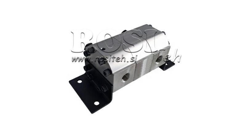 HYDRAULIC GEAR PUMP FLOW 2/1 (15-1- 30.3lit - max.240bar) 7.4cc/SEG