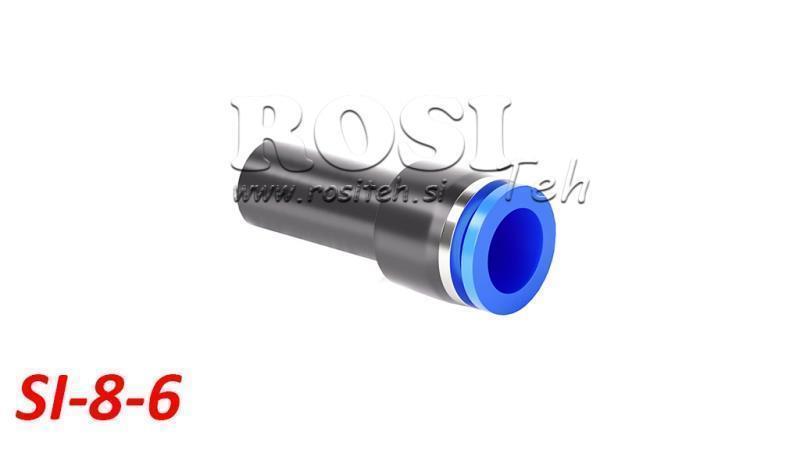 PNEUMATILINE PLUG-IN REDUKTORI ÜHENDUS TPA ILMA KEEVITUS SI-8-6