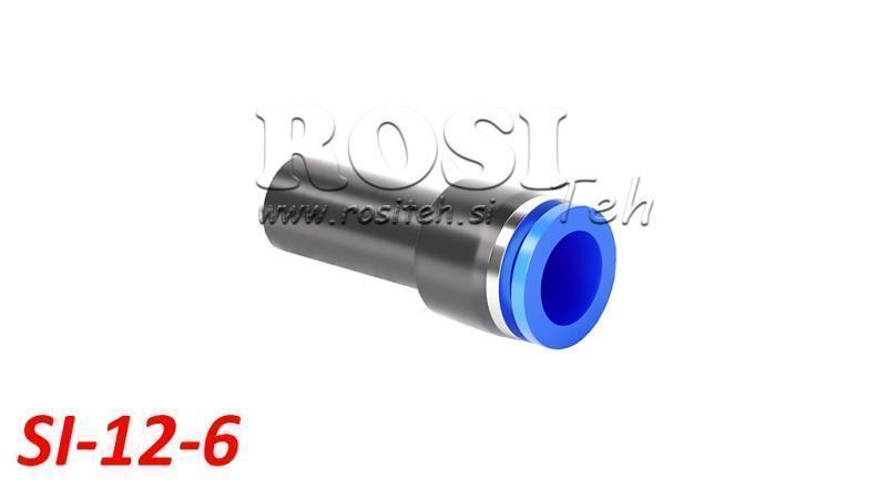 REDUCTOR DE CONECTOR DE ENCHUFE NEUMÁTICO TPA SIN ROSCA SI-12-6