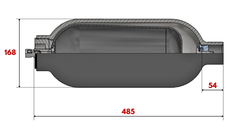 HYDRAULISK AKKUMULATOR 6 LIT - BSP 1