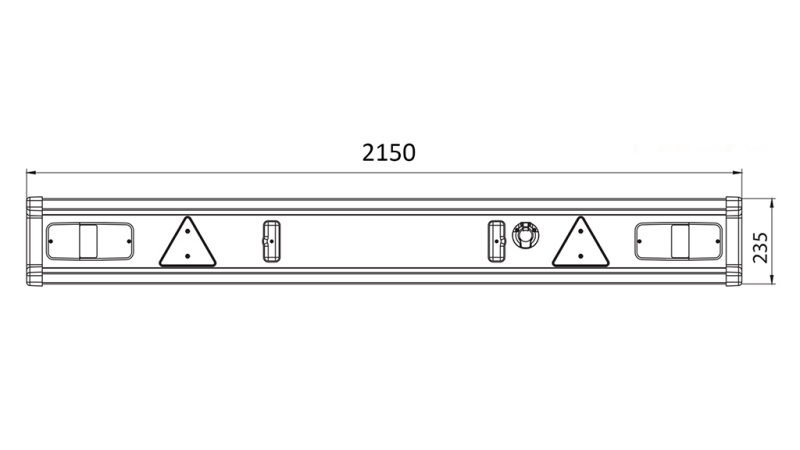 HAAGIS TÕUKERATTA TÜV MUDAL VALGUSTEGA 2150MM